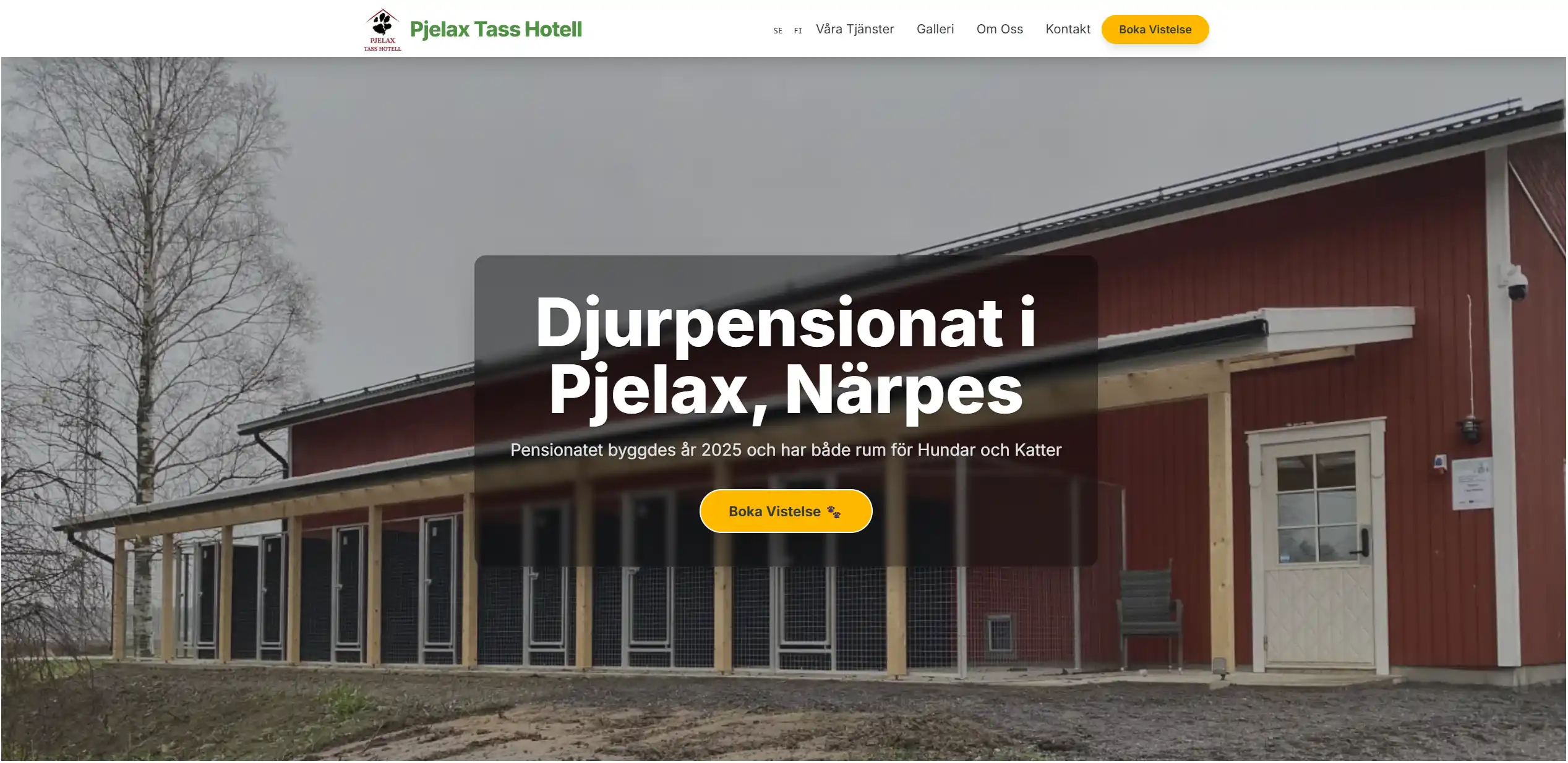 Pjelax Tass Hotell – hund- och katthotell